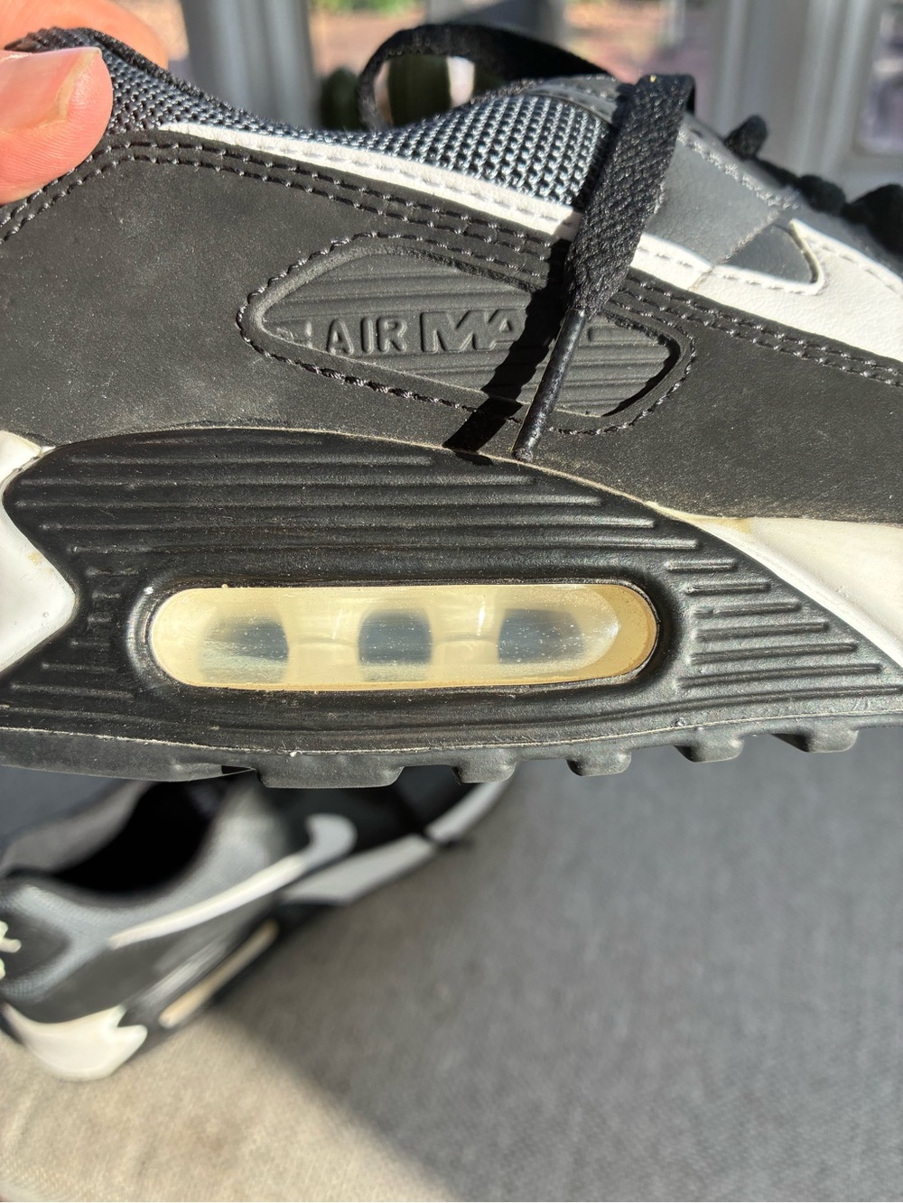 Nike Air Max 90 Sneakers Black and Grey Size 9 Pre-owned CN8490-002 - Picture 9 of 9
